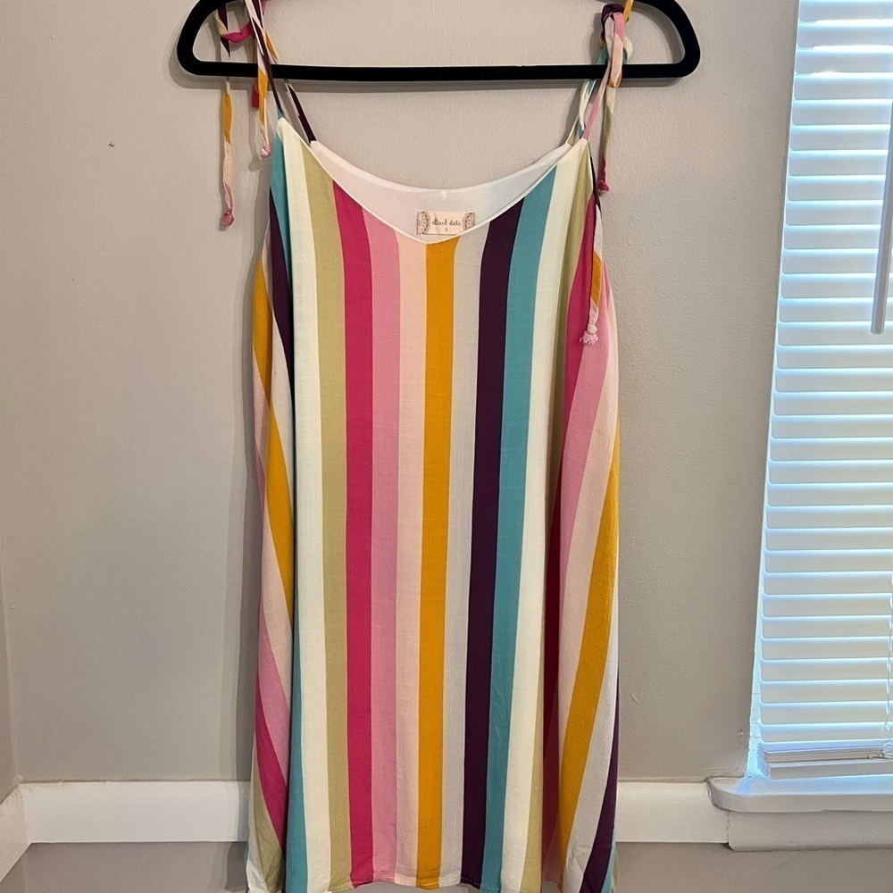 Altar’d State Fun Striped Tie Top Dress